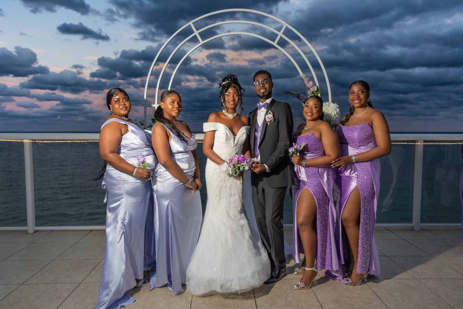 A real penthouse wedding celebration