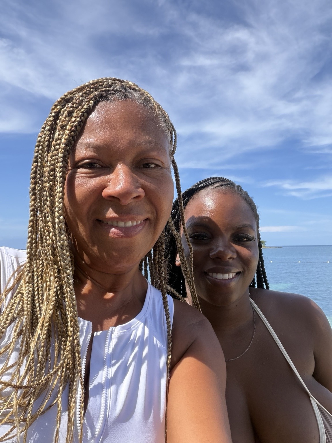 After a year and a half of calls, plans and big ideas—finally, a hug and a selfie in Jamaica.
